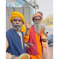 Donate food to Sadhus residing in and around Govardhan